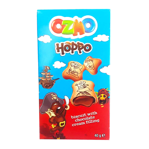 Ozmo Hoppo Choc Cream Filled Biscuit 50g