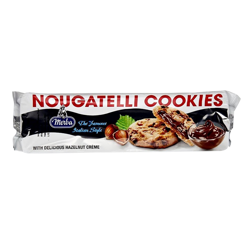 Merba Hazl Cr. Nougatelli Cookies - 175g