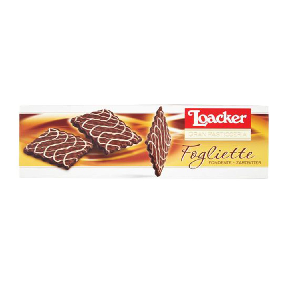 Loacker Fogliette w/ Choc Biscuit - 100g