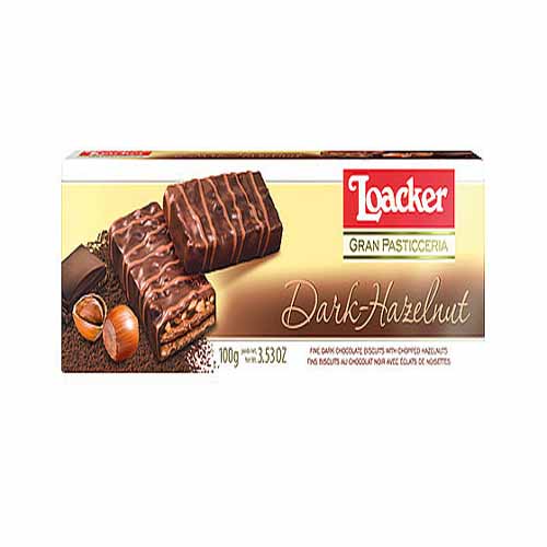 Loacker Dark Hazelnut Biscuit - 100g