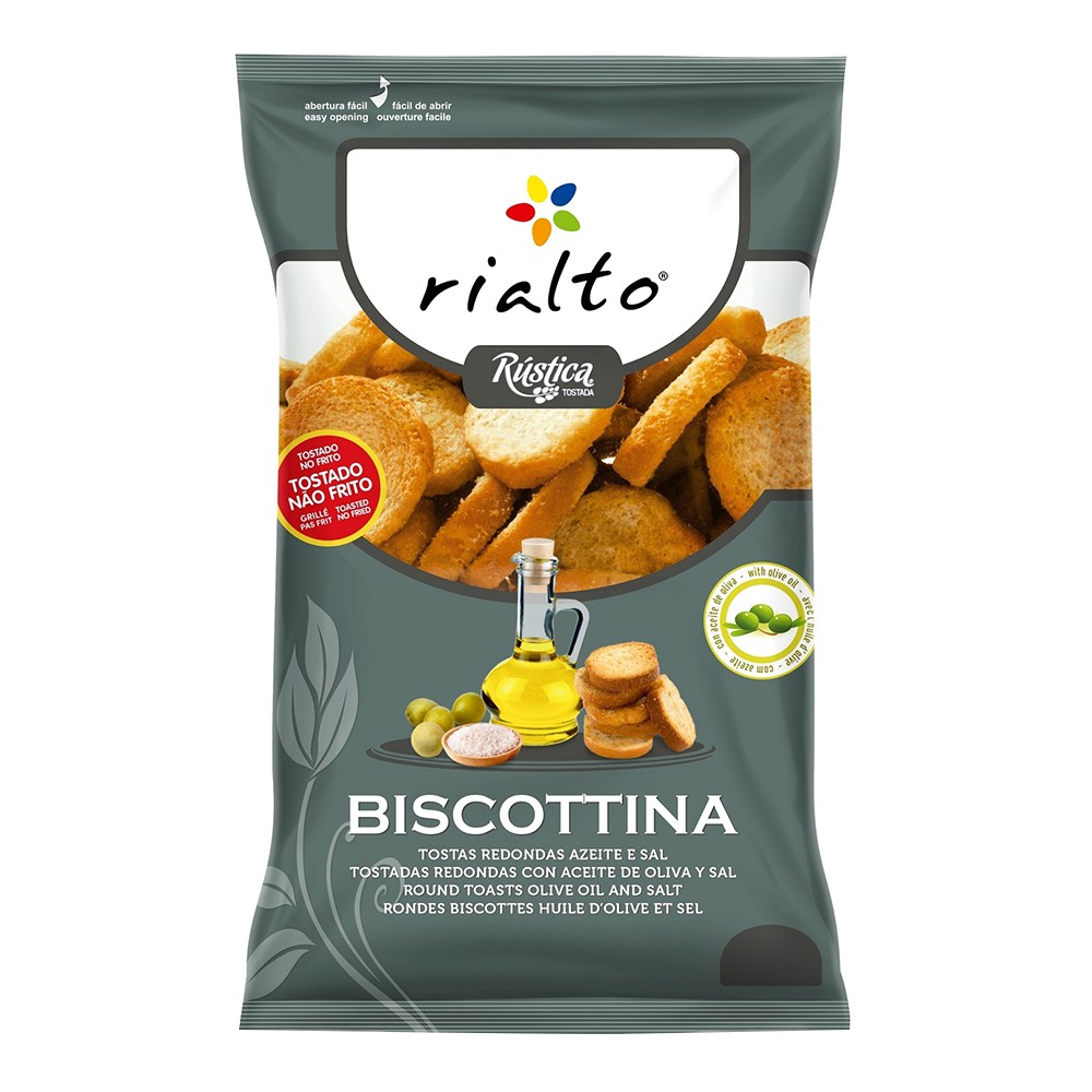 Rustica Bisco. Ol.Oil & Sa. Rusks - 100g