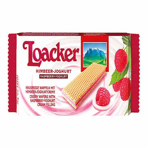 Loacker Wafer W/Raspberry&Yogh.Cre.100g