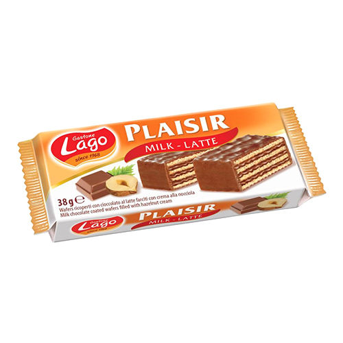 Lago Plaisir Milk Latte Wafers - 38g