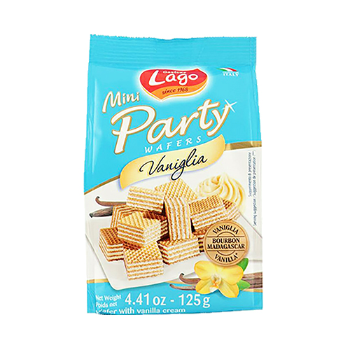 Lago Mini Party Vanilla Wafers - 125g