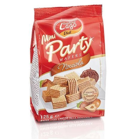 Lago Mini Party Nocciola Wafers - 125g