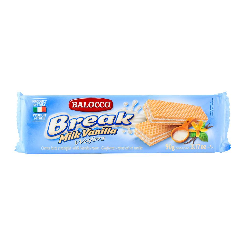 Balocco Break Milk Vanilla Wafers - 90g