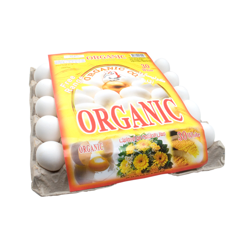 Organic White Eggs - 30 Pc